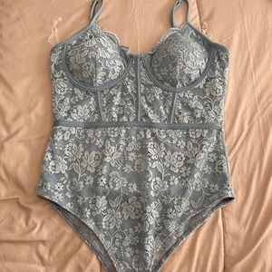 Faded rose blue bodysuit